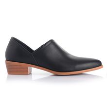 Zapato Mujer Amapola Negro Taco Bajo Via Uno