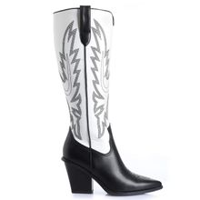 Bota Mujer Clavel Blanco Taco Alto Via Uno