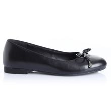 Zapato Mujer Abelia Negro Taco Plano Via Uno