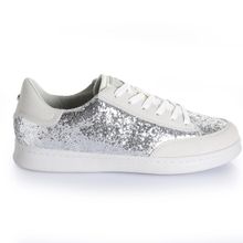 Zapatilla Mujer Loto Plata Taco Bajo Via Uno