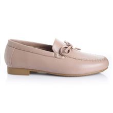 Zapato Mujer Fressia Nude Taco Plano Via Uno