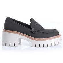 Zapato Mujer Kalmia Negro Taco Mediano Via Uno