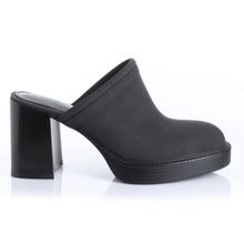 Zapato Mujer Ambretta Negro Taco Alto Via Uno