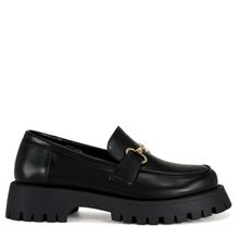 Zapato Mujer Fullerton Negro Taco Bajo Via Uno