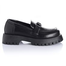 Zapato Mujer Simi Valley Negro Taco Bajo Via Uno