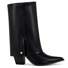 Bota Mujer Santa Bárbara Negro Taco Alto Via Uno