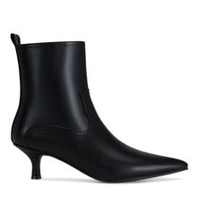 Botin Mujer Roseville Negro/Negro Taco Mediano Via Uno