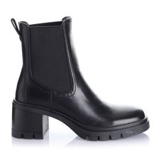 Botin Mujer Fairfield Negro Taco Mediano Via Uno