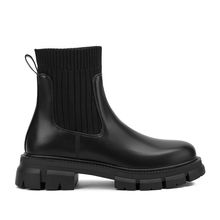 Botin Mujer Pomona Negro Taco Bajo Via Uno