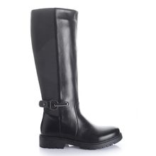 Bota Mujer Tustin Negro Taco Bajo Via Uno