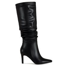 Bota Mujer Bellflower Negro Taco Alto Via Uno
