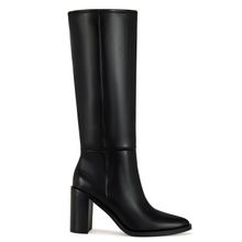 Bota Mujer Antioch Negro Taco Alto Via Uno