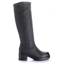 Bota Mujer Berkeley Negro Taco Mediano Via Uno