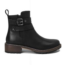 Botin Mujer Garden Grove Negro Taco Bajo Via Uno