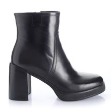 Botin Mujer Alhambra Negro Taco Alto Via Uno